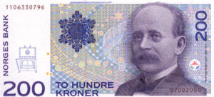 Kristian Birkeland bank note front